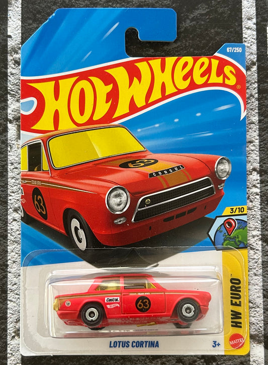 Mattel Hot Wheels Diecast Basic 1:64 - Lotus Cortina HW Euro