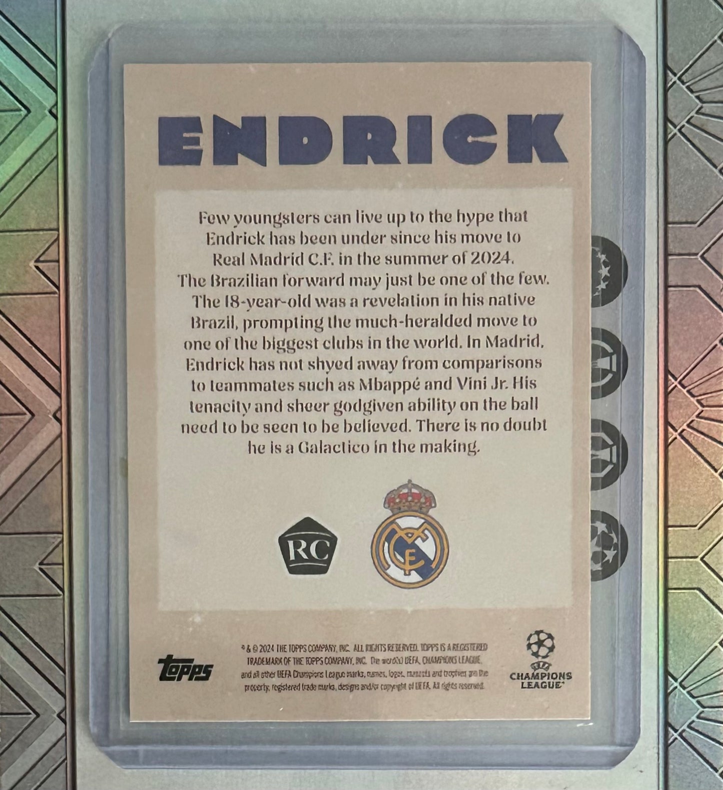 Topps UCC Deco 2024-25 - Single REAL MADRID Cards (Base & Inserts)