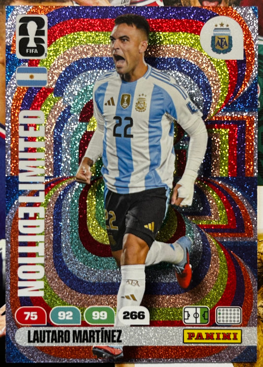 Panini FIFA World Cup 2026 Adrenalyn XL - LAUTARO MARTINEZ (ARGENTINA) Limited Edition