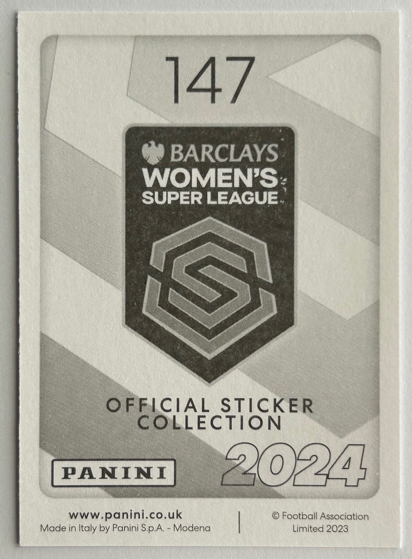 Panini Barclays Women's Super League 2024 - Single EVERTON Stickers (#135 - #151)