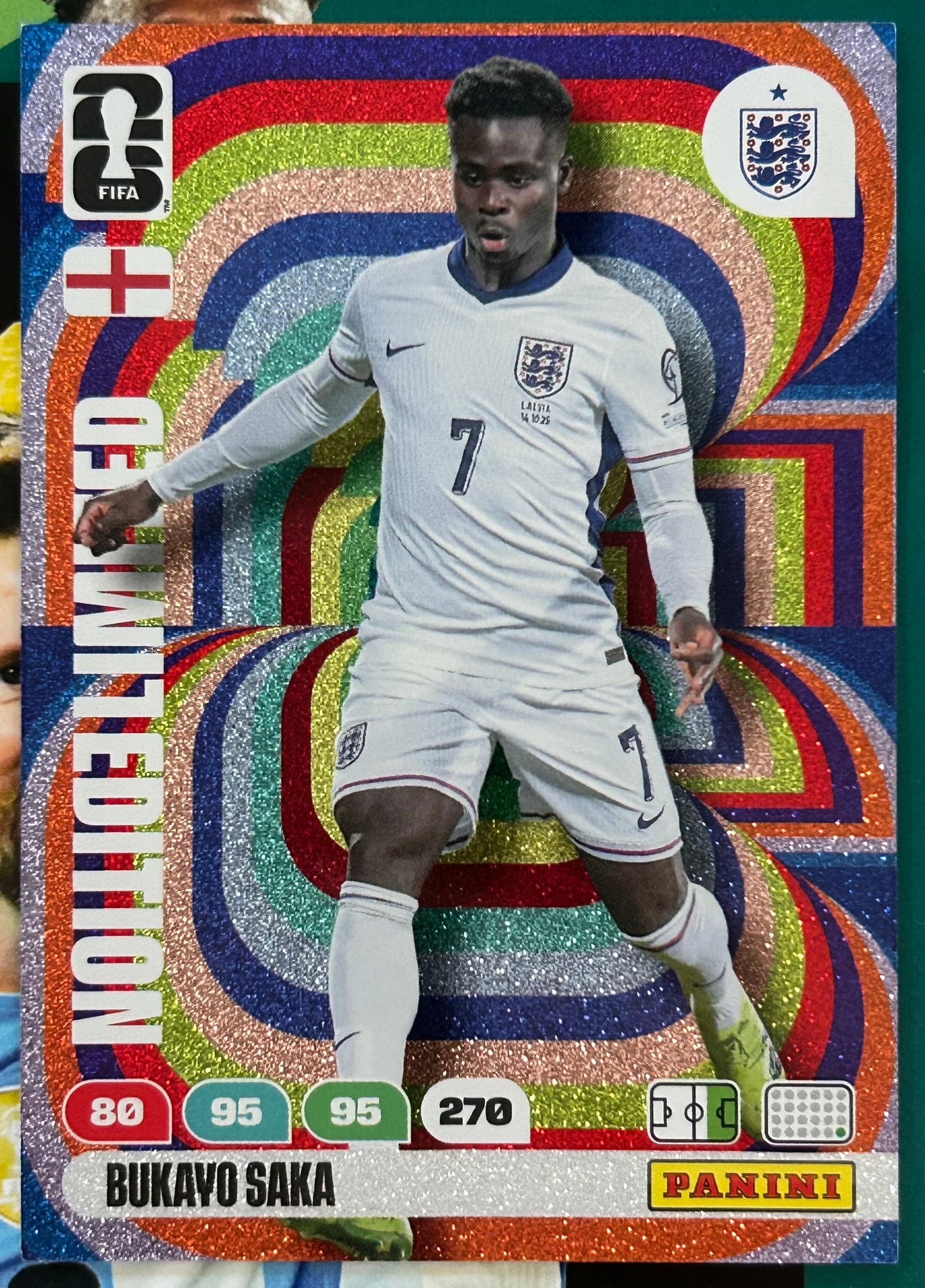 Panini FIFA World Cup 2026 Adrenalyn XL - BUKAYO SAKA (ENGLAND) Limited Edition
