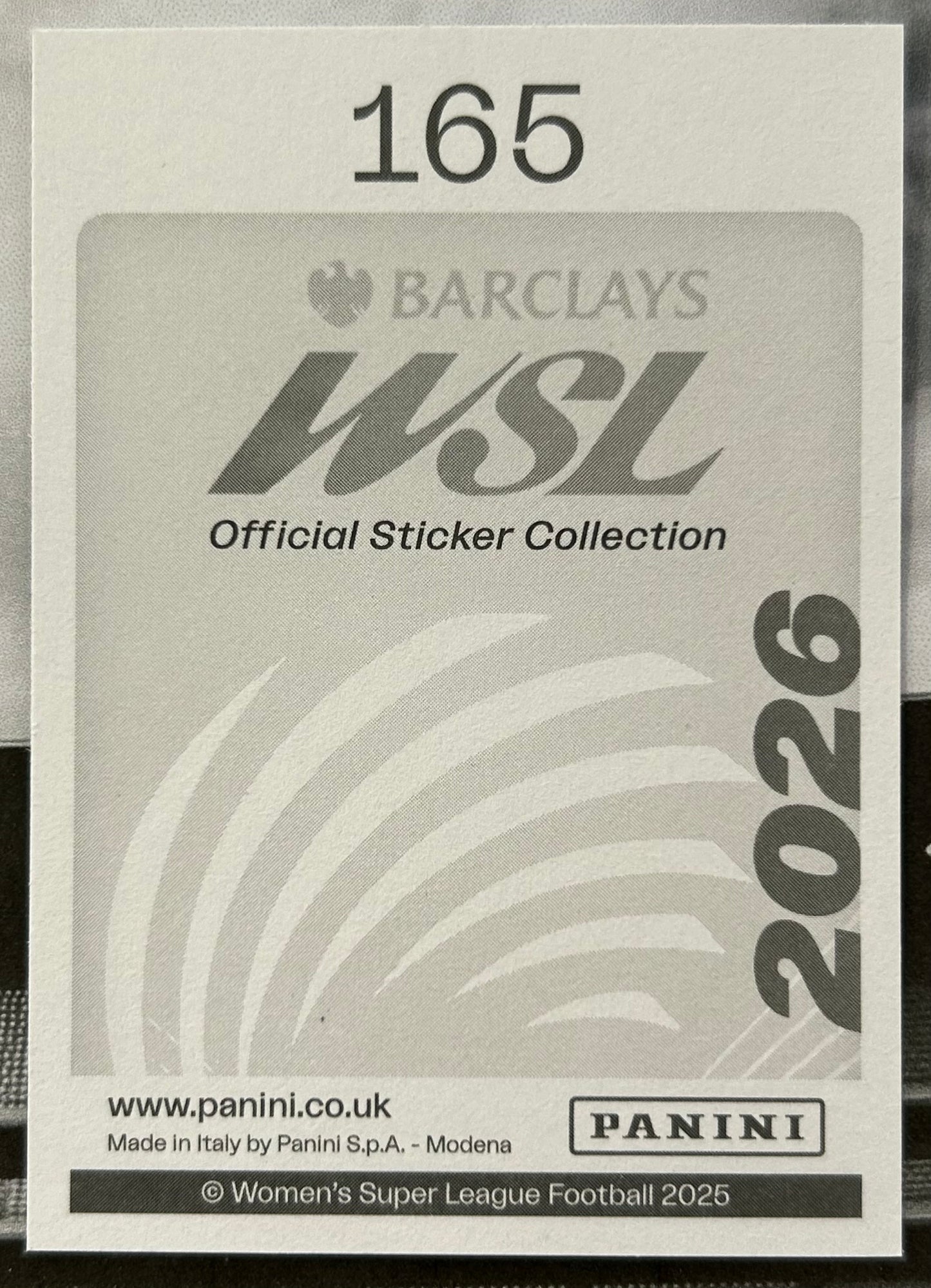 Panini Barclays Women's Super League 2026 Sticker Collection - SAM KERR (CHELSEA) Key Player #165