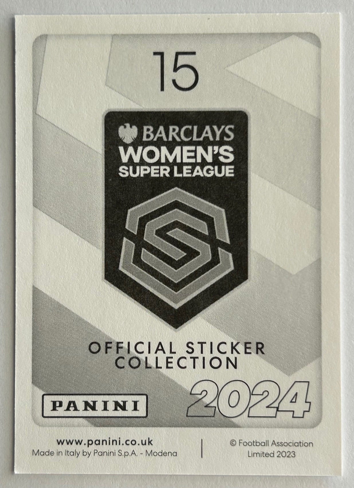 Panini Barclays Women's Super League 2024 - Single SQUAD SNAPSHOT (ARSENAL & ASTON VILLA) Stickers (#14 - #19)