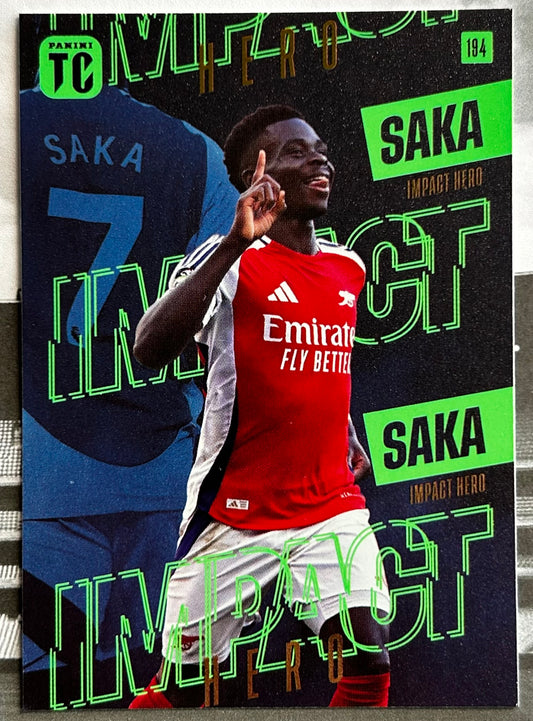 Panini Top Class 2025 - BUKAYO SAKA (ARSENAL) Impact Hero #184