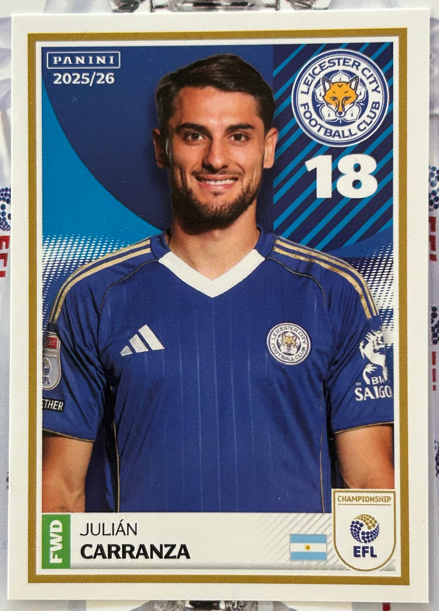 Panini EFL 2025-26 Sticker Collection - Single LEICESTER CITY Stickers (#161 - #178)