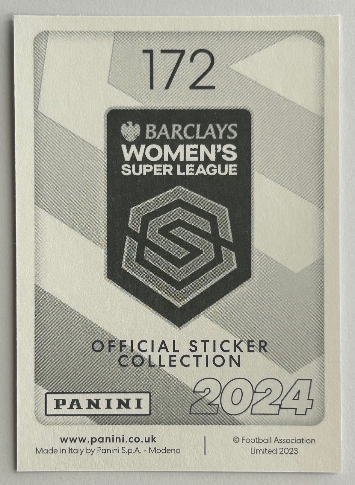 Panini Barclays Women's Super League 2024 - Single LEICESTER CITY Stickers (#164 - #180)