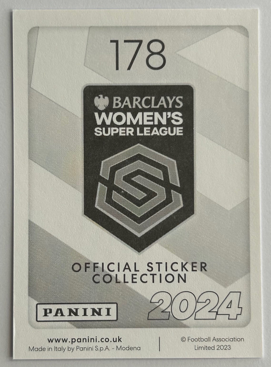 Panini Barclays Women's Super League 2024 - Single LEICESTER CITY Stickers (#164 - #180)