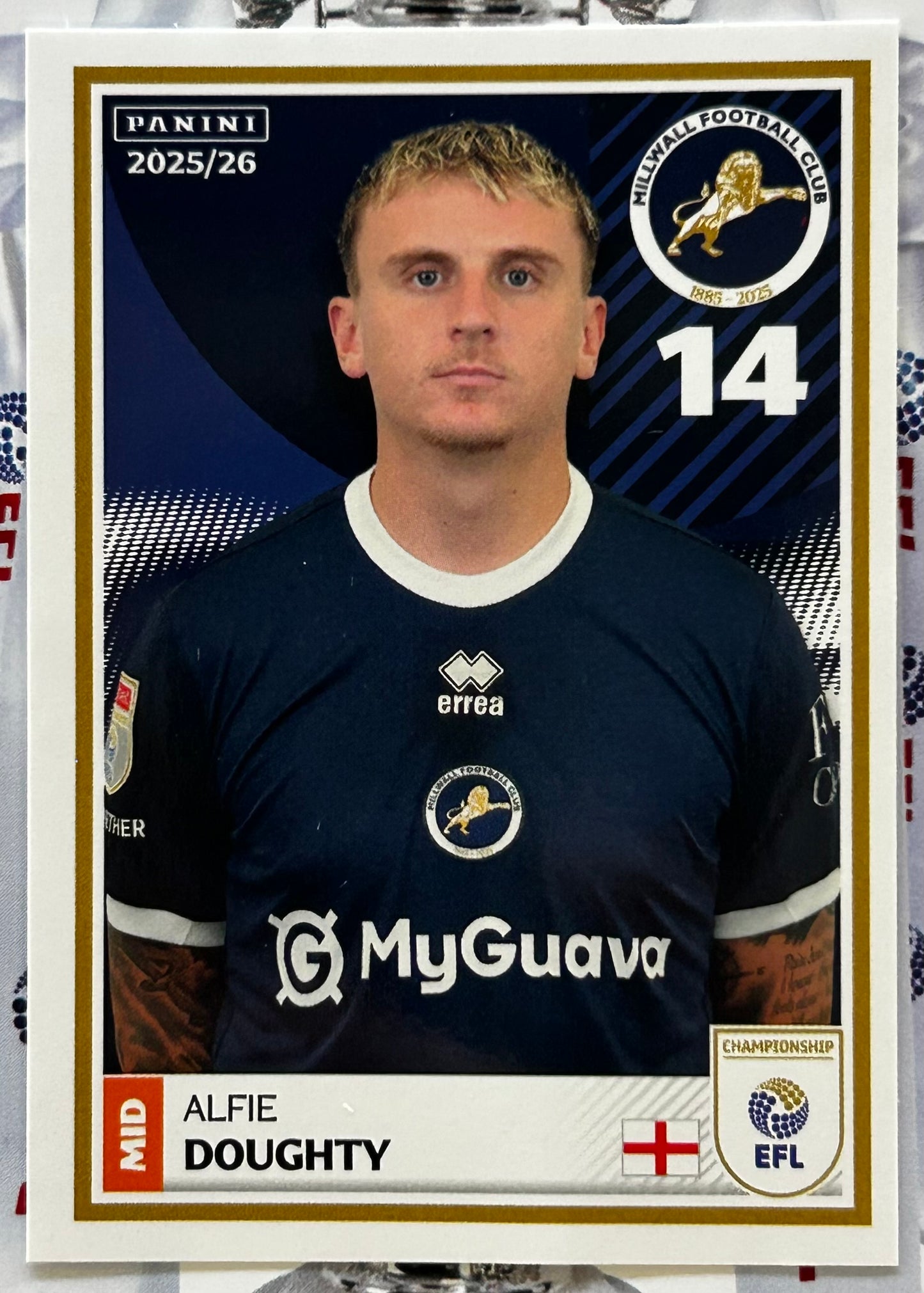 Panini EFL 2025-26 Sticker Collection - Single MILLWALL Stickers (#197 - #214)