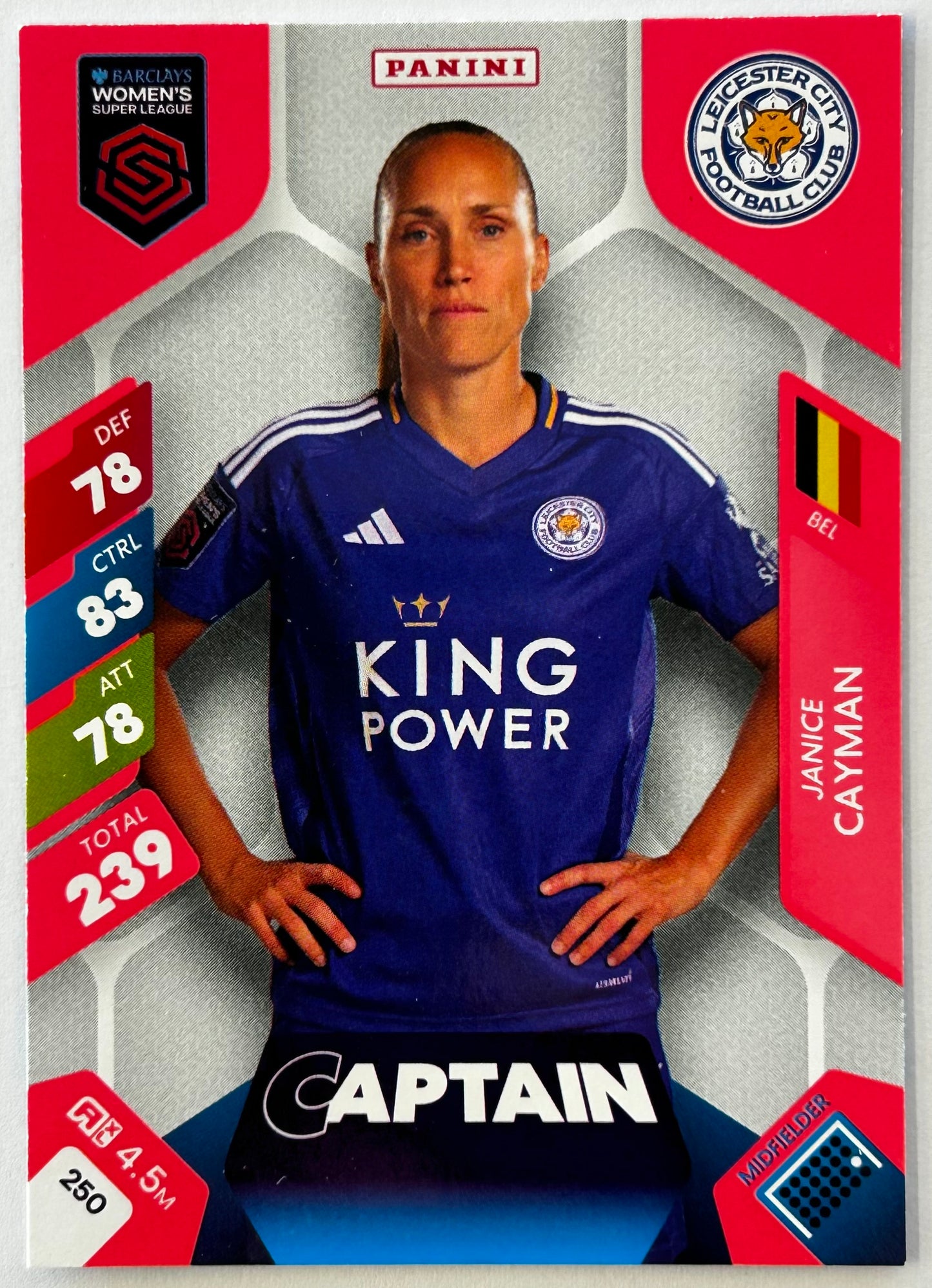 Panini Adrenalyn XL Barclays Women's Super League 2025 - Single CAPTAIN Cards (1:4 packets) #244 - #255