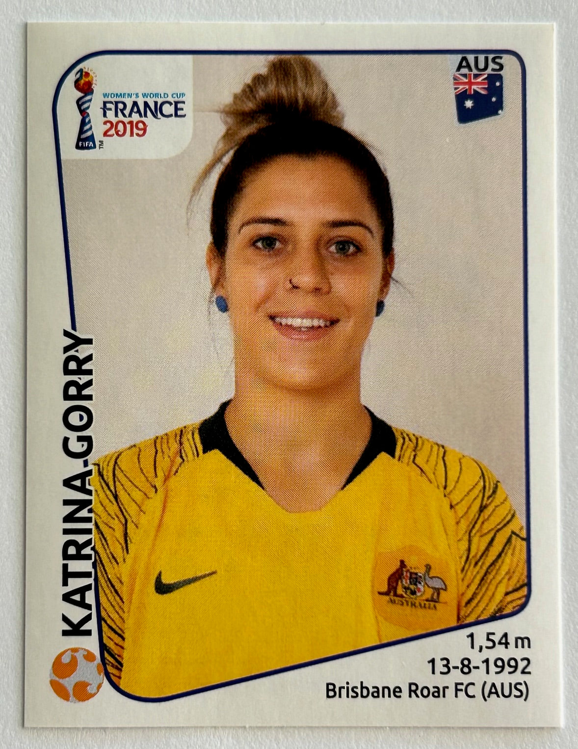 Panini FIFA Women's World Cup France 2019 - KATRINA GORRY (AUSTRALIA) Sticker #186