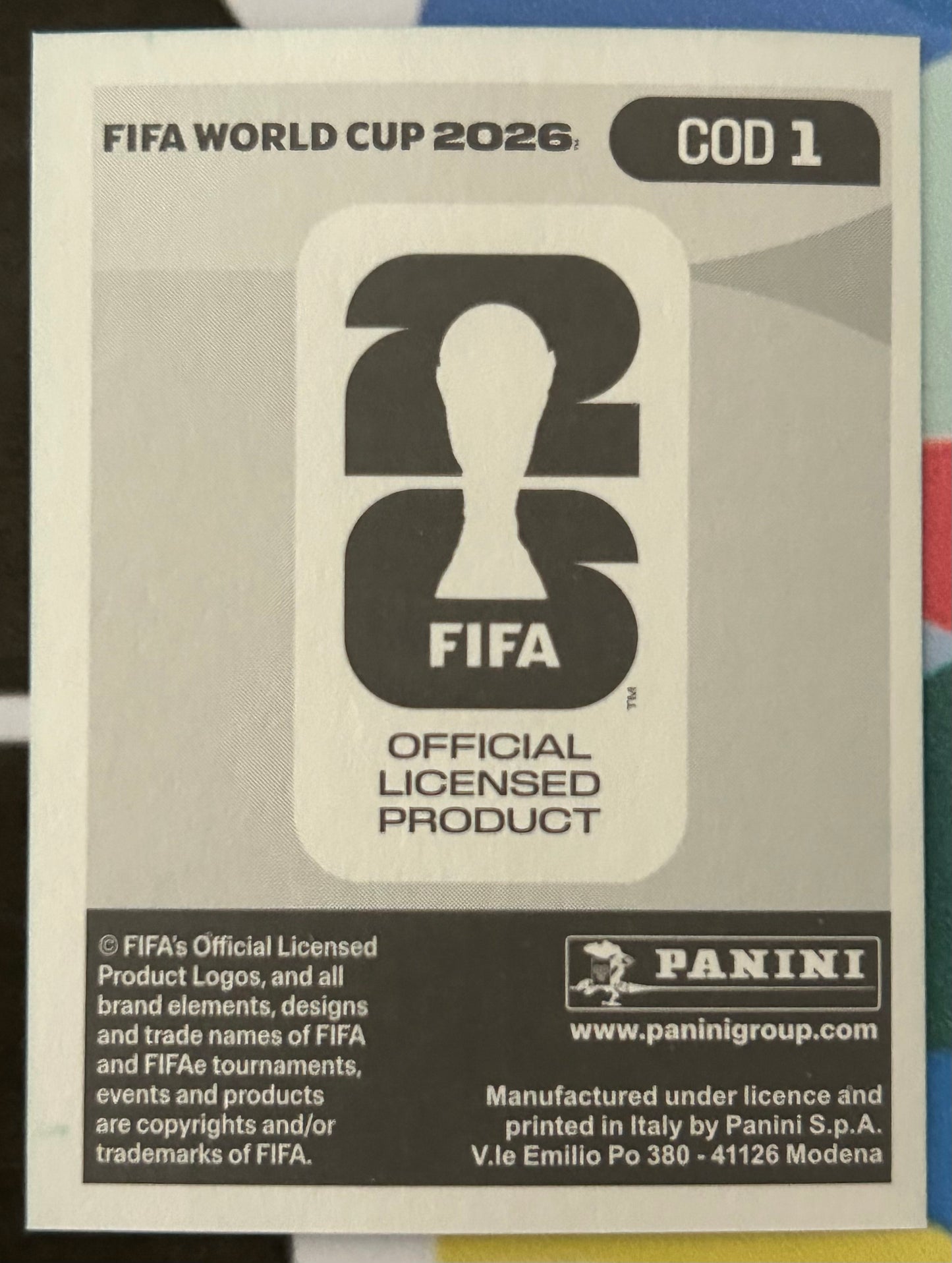Panini FIFA World Cup 2026 Official Sticker Collection - EMBLEM (DR CONGO) Foil Sticker COD1