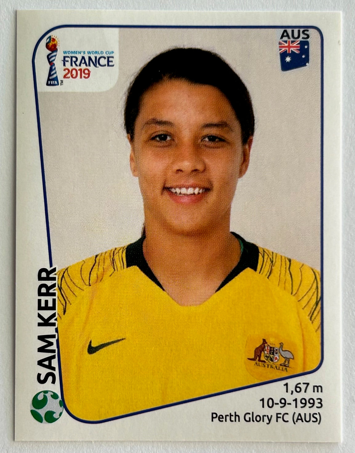 Panini FIFA Women's World Cup France 2019 - SAM KERR (AUSTRALIA) Sticker #190
