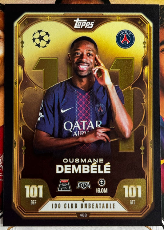 2025-26 Topps UCC Match Attax - OUSMANE DEMBELE (PSG) Unbeatable 101 #468