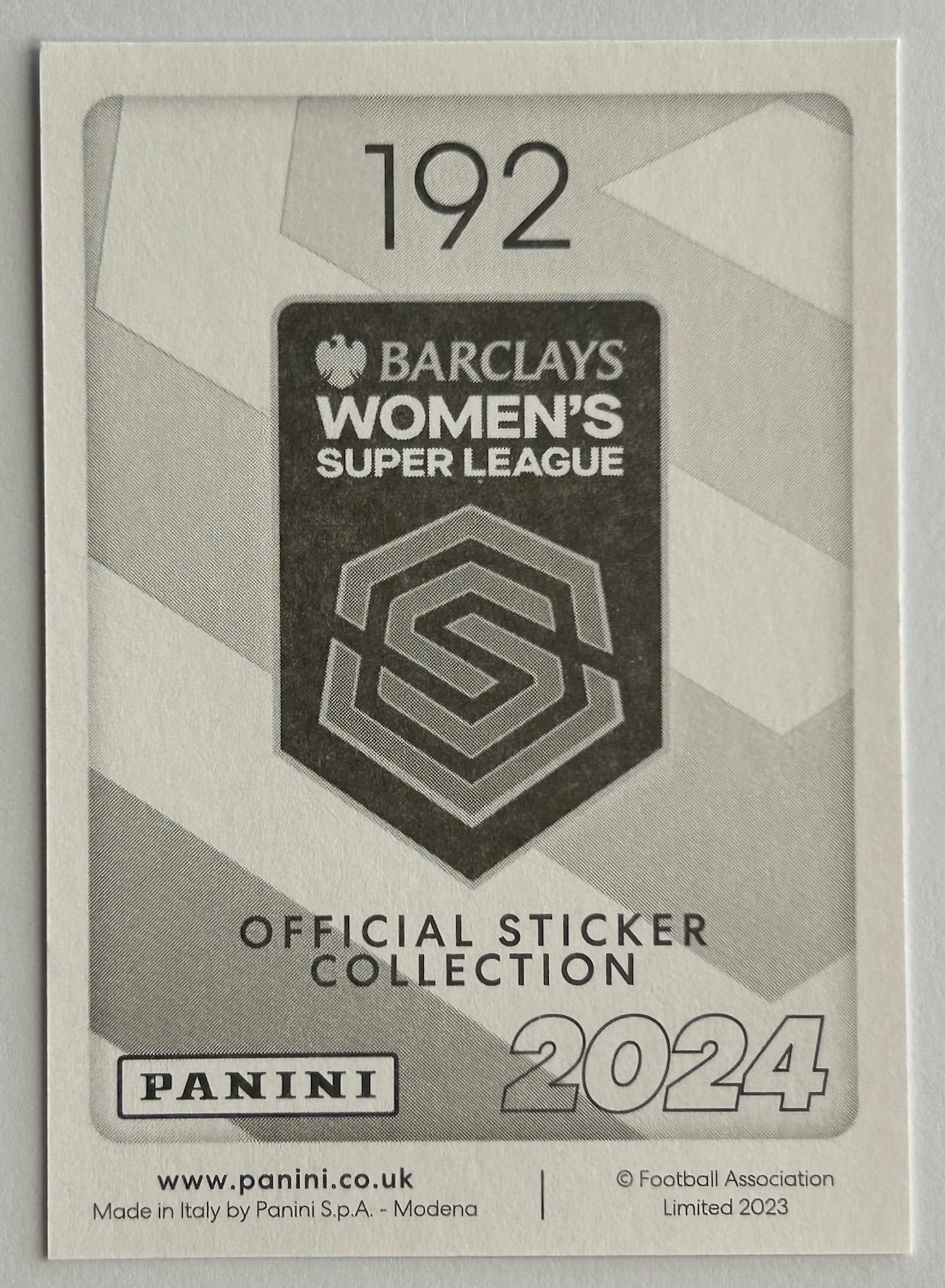 Panini Barclays Women's Super League 2024 - Single LIVERPOOL Stickers (#181 - #197)