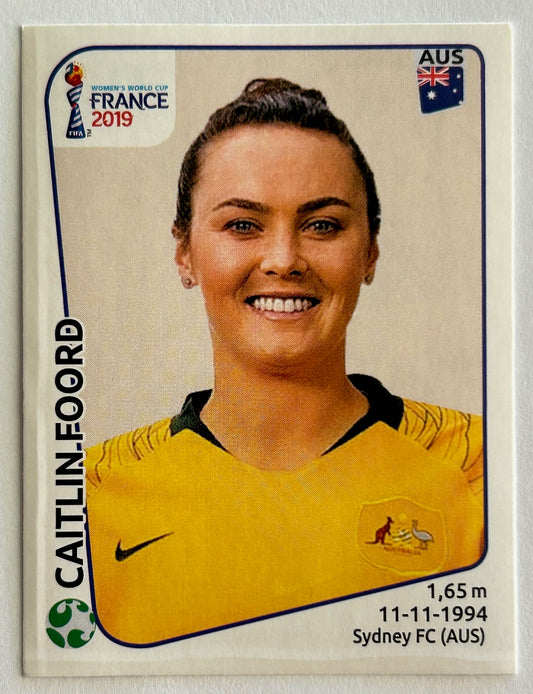 Panini FIFA Women's World Cup France 2019 - CAITLIN FOORD (AUSTRALIA) Sticker #192