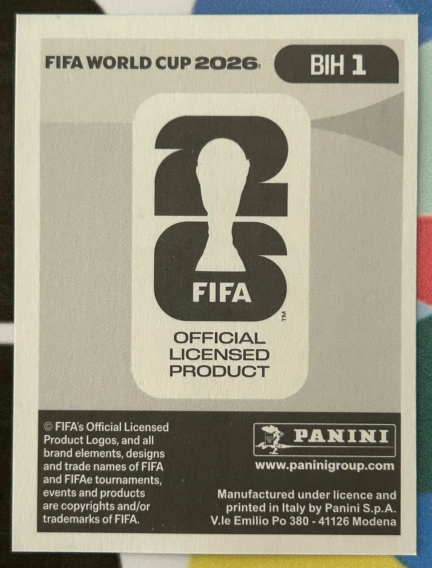 Panini FIFA World Cup 2026 Official Sticker Collection - EMBLEM (BOSNIA & HERZEGOVINA) Foil Sticker BIH1