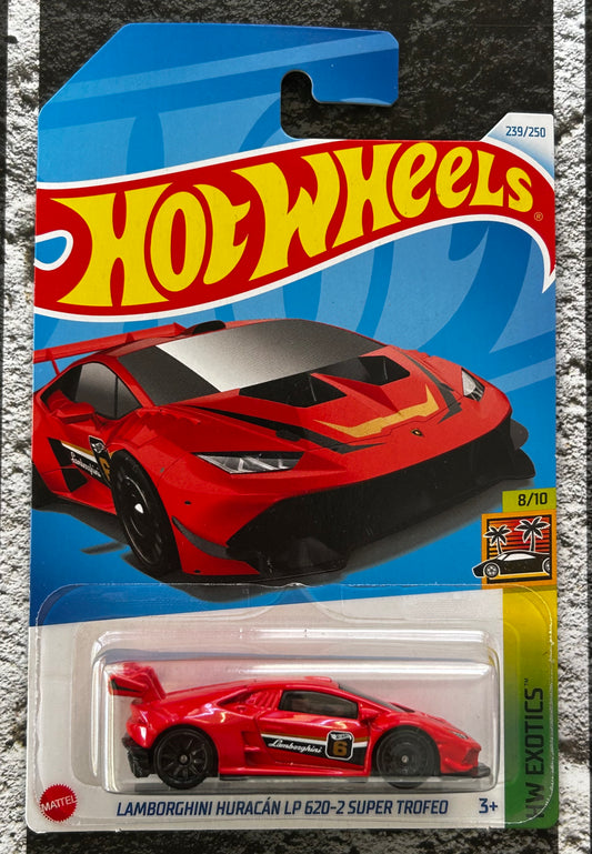 Mattel Hot Wheels Diecast Basic 1:64 - Lamborghini Huracan LP 620-2 Super Trofeo HW Exotics