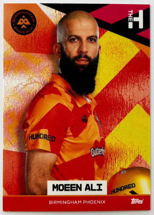 Topps The Hundred 2022 Trading Card Collection - MOEEN ALI (Birmingham Phoenix)