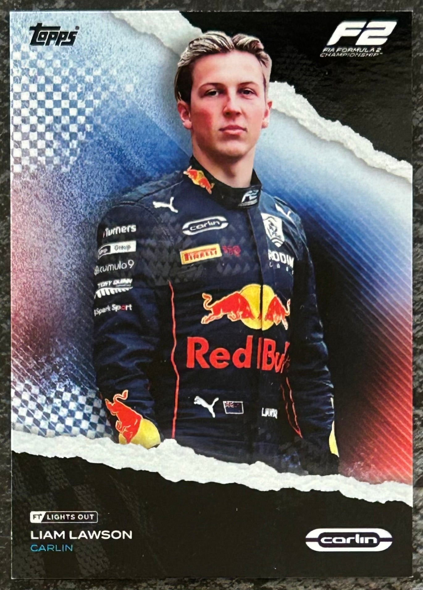 2022 Topps F1 Lights Out - LIAM LAWSON (CARLIN) Base F2