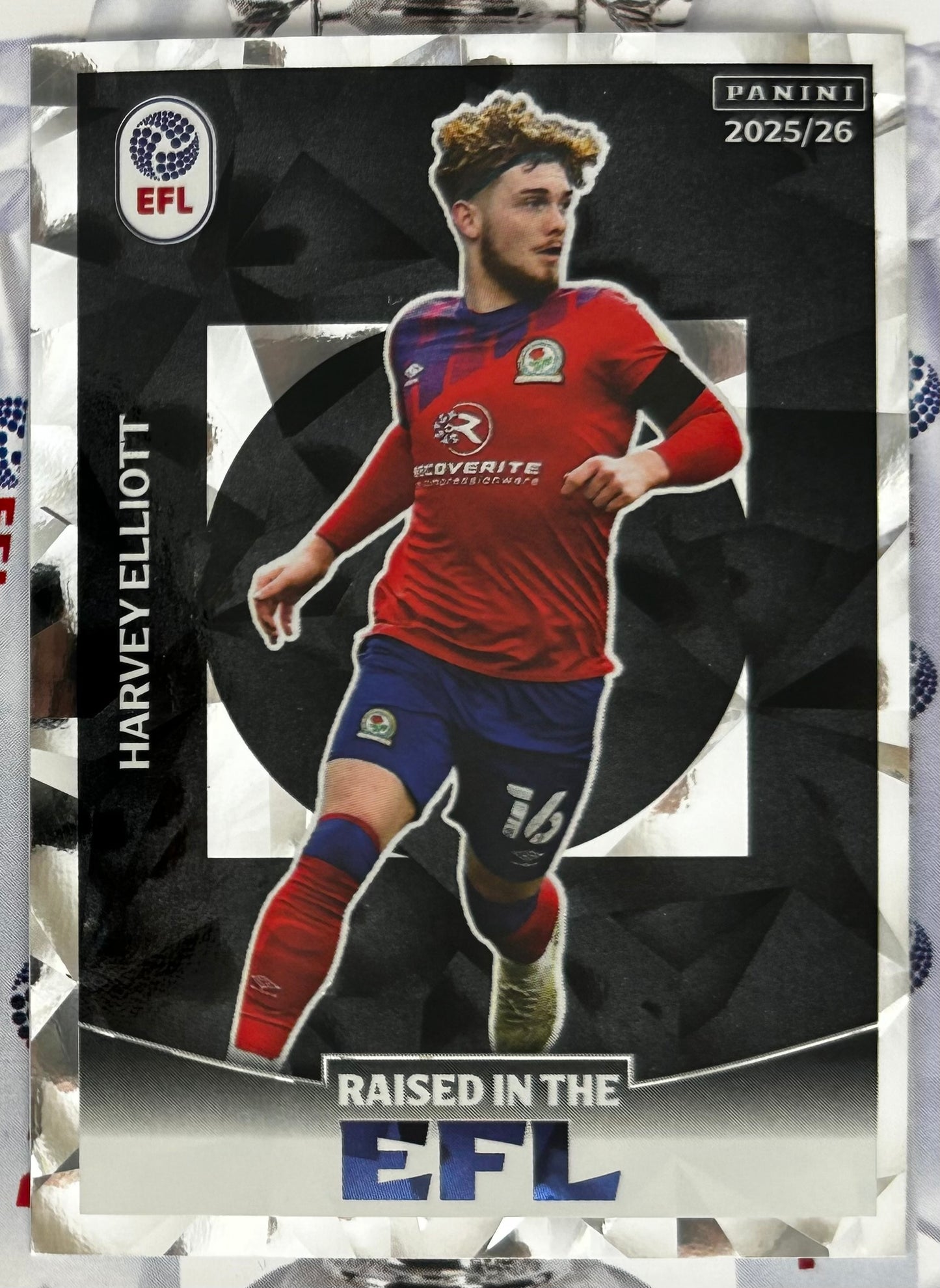 Panini EFL 2025-26 Sticker Collection - HARVEY ELLIOTT (BLACKBURN ROVERS) Raised in the EFL #681