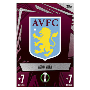 Topps 2023-24 Match Attax UEFA Single ASTON VILLA Cards (#1 - #9)