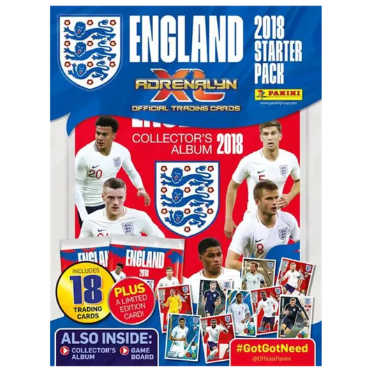 2018 Panini England Adrenalyn XL - STARTER PACK with 18 Cards & Limited Edition