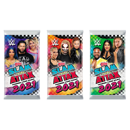 2021 Topps UK WWE Slam Attax - Trading Card Packet
