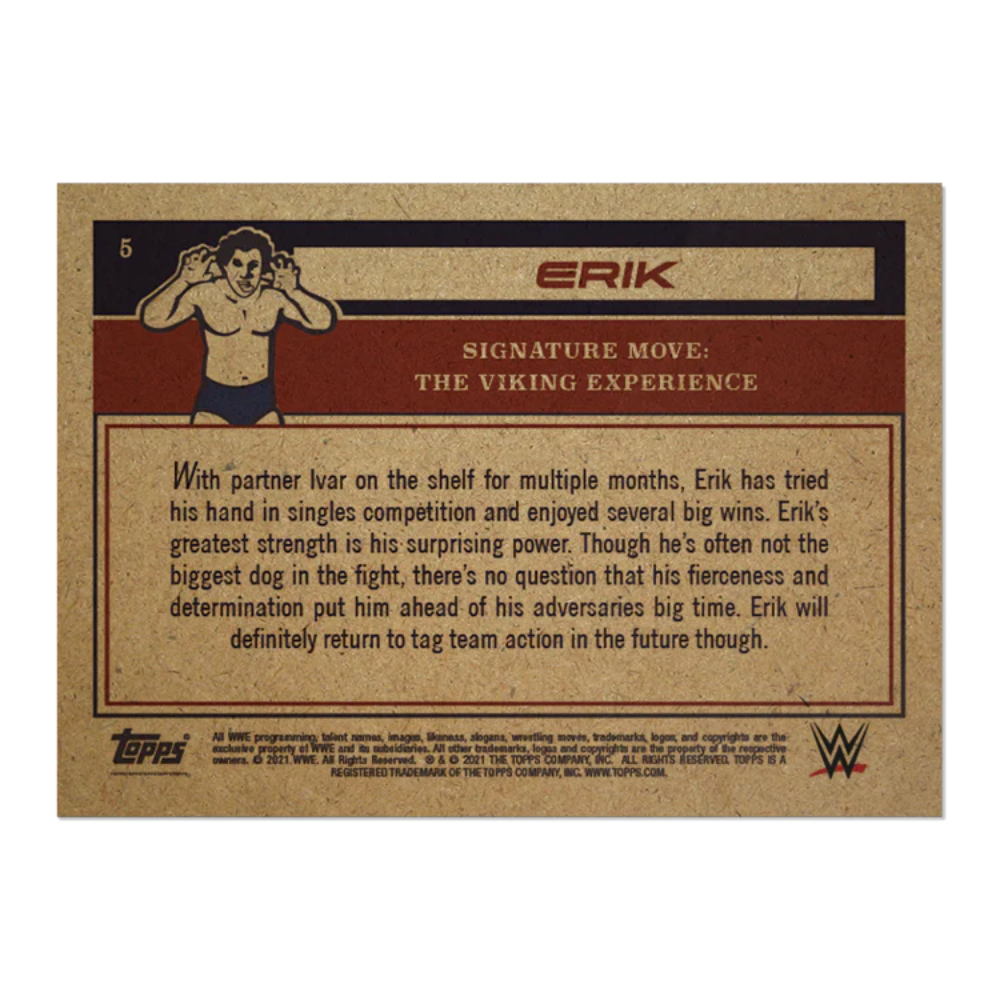 2021 Topps WWE Living Set - ERIK #05