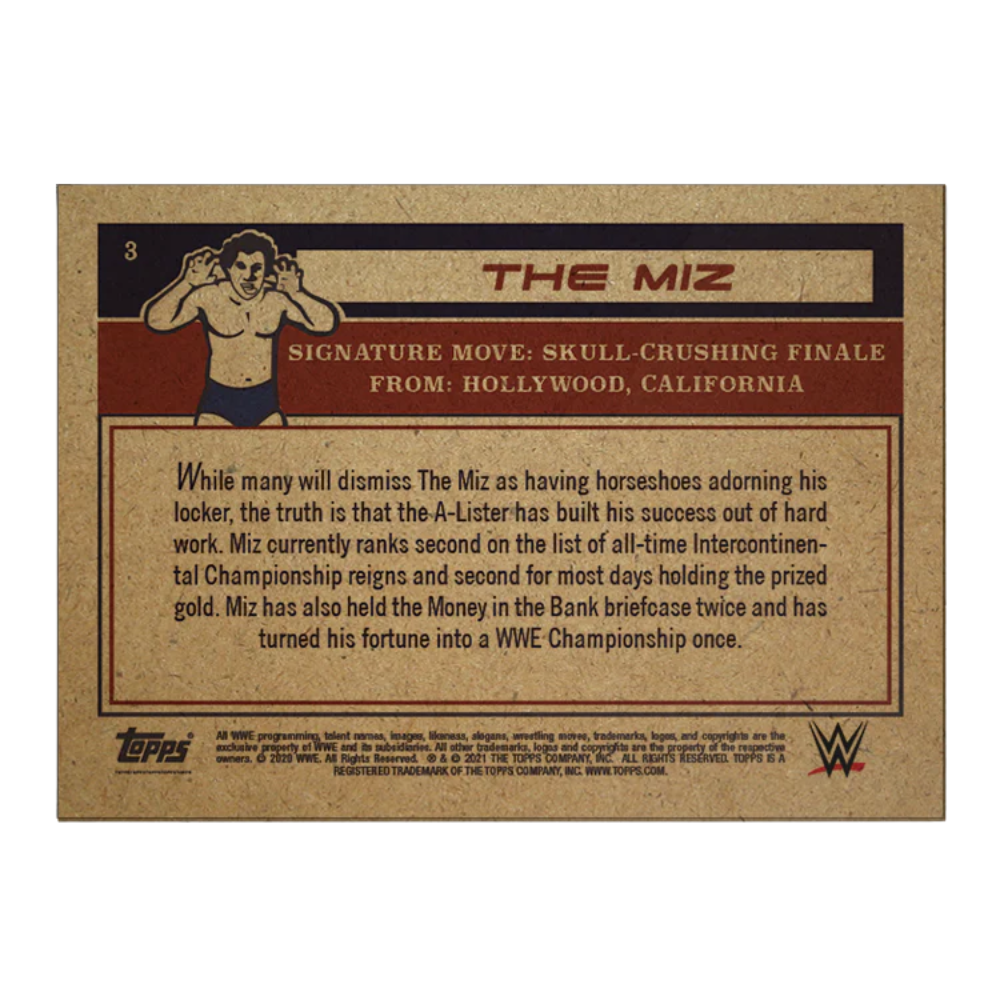 2021 Topps WWE Living Set - THE MIZ #03
