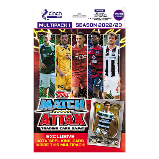 2022-23 Topps Match Attax SPFL - Multpack #1 (including 27 Cards with Jota SPFL King Exclusive)