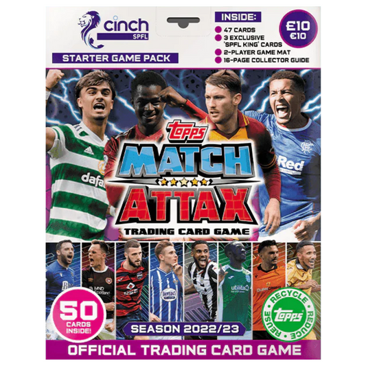 2022-23 Topps Match Attax SPFL - Starter Game Pack (including 47 Cards with 3 SPFL King Exclusives)