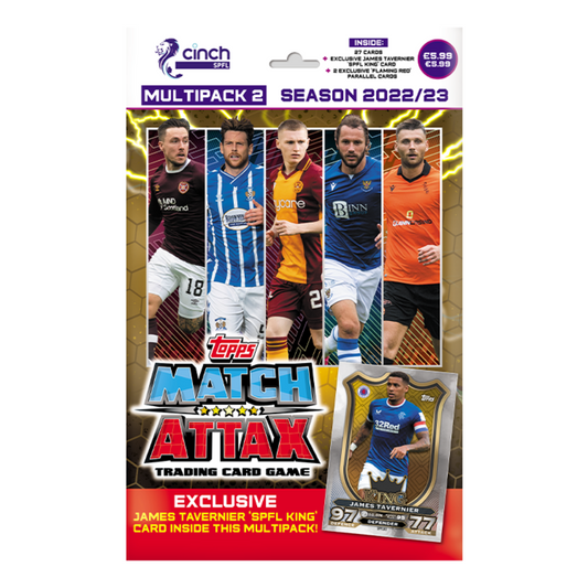 2022-23 Topps Match Attax SPFL - Multpack #2 (including 27 Cards with Tavernier SPFL King Exclusive)