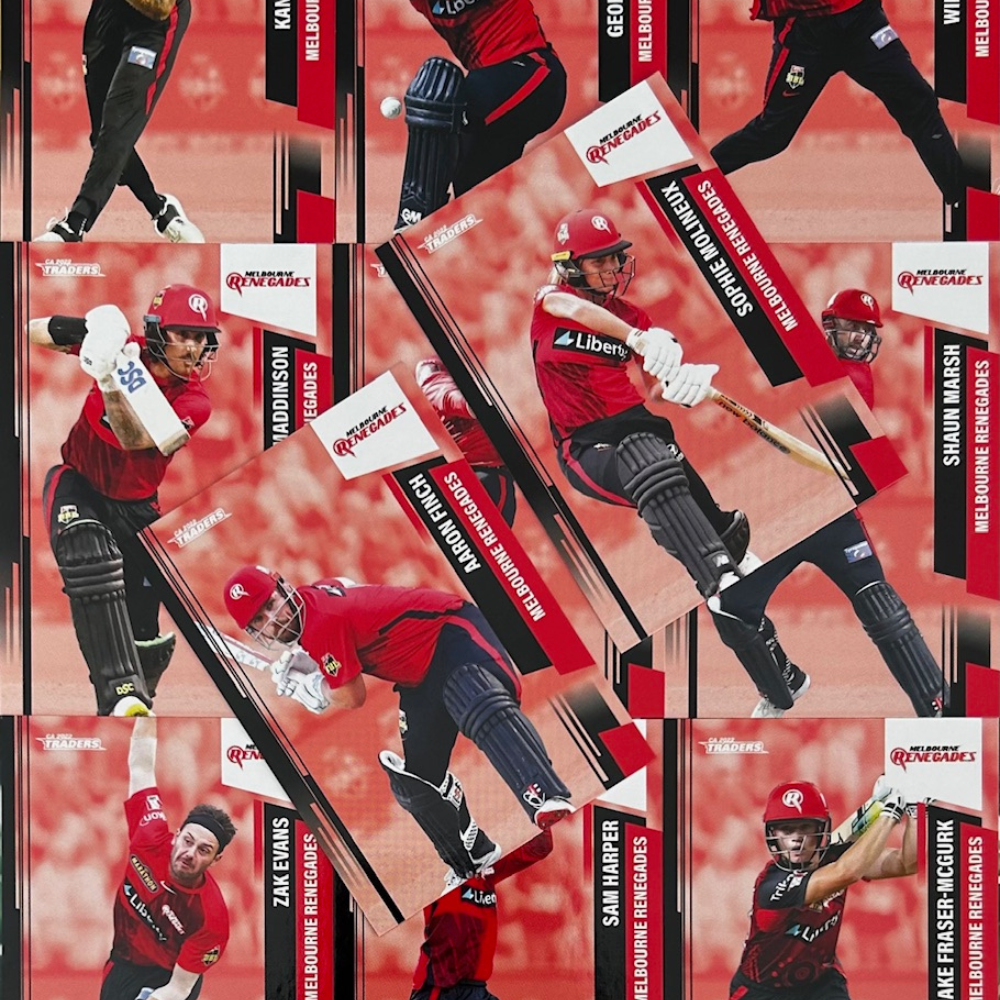 2022 Cricket Australia Traders - Single MELBOURNE RENEGADES Trading Cards (#094 - #105)