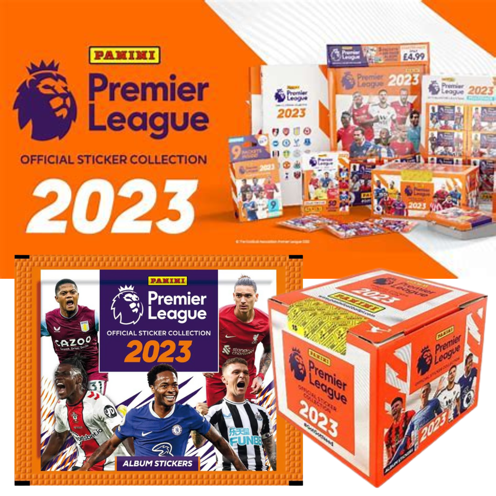 2023 Panini Premier League Sticker Collection - Box of 50 Packets