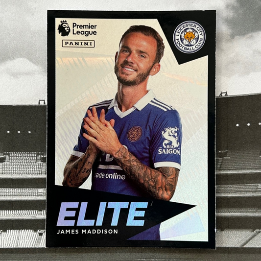 2023 Panini Premier League Sticker Collection - JAMES MADDISON (LEICESTER CITY) Elite #323