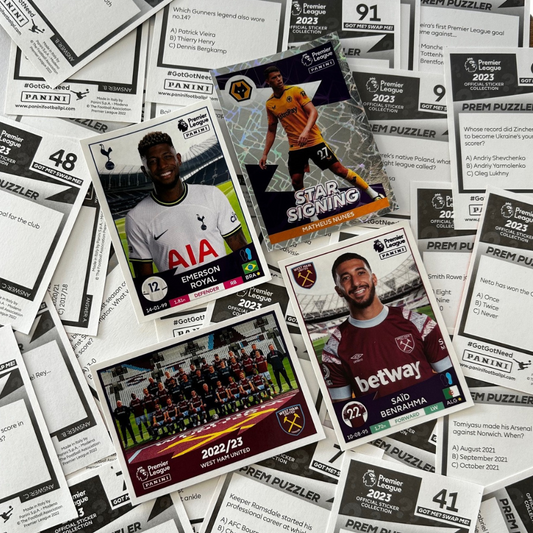 2023 Panini Premier League Sticker Collection - SINGLE STICKERS (#550 - #636)