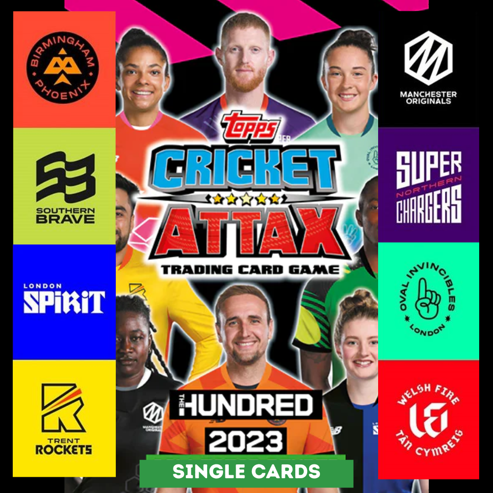 2023 Topps Cricket Attax The Hundred - Single TRENT ROCKETS Cards