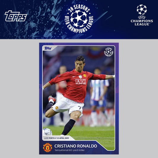 2023 Topps UEFA Champions League 30 Seasons Celebration - CRISTIANO RONALDO (MANCHESTER UNITED) #003