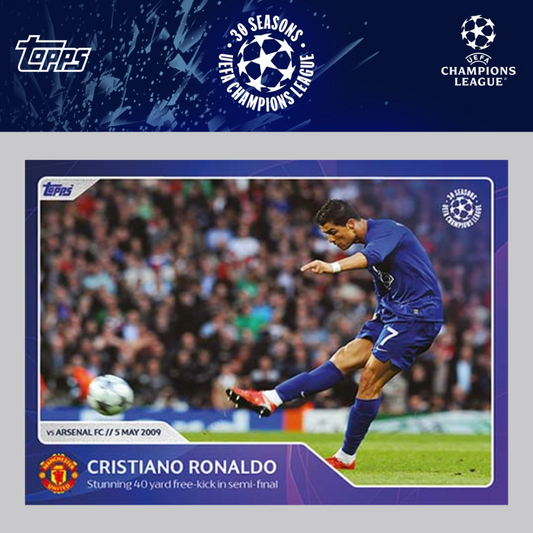 2023 Topps UEFA Champions League 30 Seasons Celebration - CRISTIANO RONALDO (MANCHESTER UNITED) #037