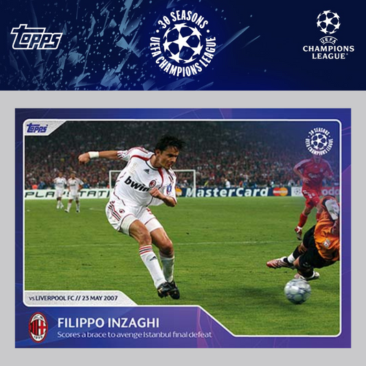 2023 Topps UEFA Champions League 30 Seasons Celebration - FILIPPO INZAGHI (AC MILAN) #002