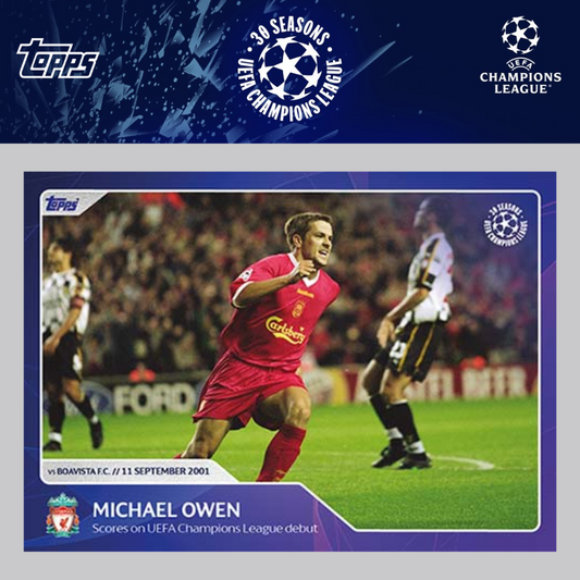 2023 Topps UEFA Champions League 30 Seasons Celebration - MICHAEL OWEN (LIVERPOOL) #035