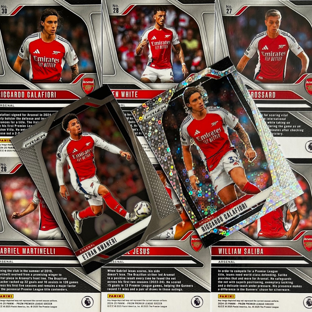 2024-25 Panini Prizm Premier League Soccer - Single ARSENAL Cards