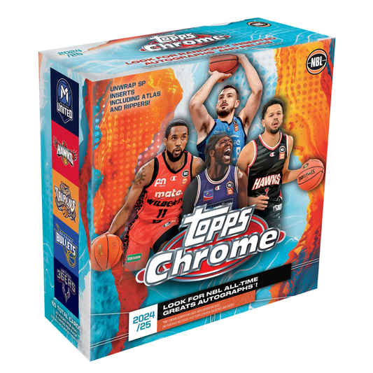 2024-25 Topps Chrome NBL Basketball - Mega Box (10 packs)