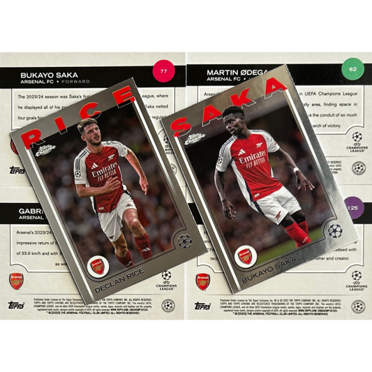 2024-25 Topps Chrome UEFA Club Competitions - Single ARSENAL Cards