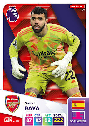 Panini Adrenalyn XL Premier League 2025 - Single ARSENAL Cards (#28 - #45)