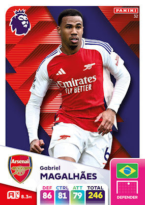 Panini Adrenalyn XL Premier League 2025 - Single ARSENAL Cards (#28 - #45)