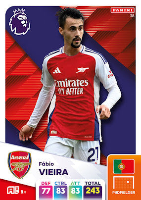 Panini Adrenalyn XL Premier League 2025 - Single ARSENAL Cards (#28 - #45)