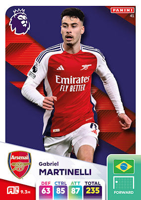 Panini Adrenalyn XL Premier League 2025 - Single ARSENAL Cards (#28 - #45)