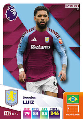 Panini Adrenalyn XL Premier League 2025 - Single ASTON VILLA FC Cards (#46 - #63)