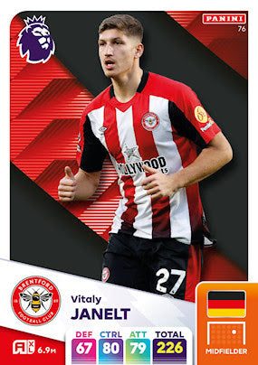 Panini Adrenalyn XL Premier League 2025 - Single BRENTFORD Cards (#64 - #81)